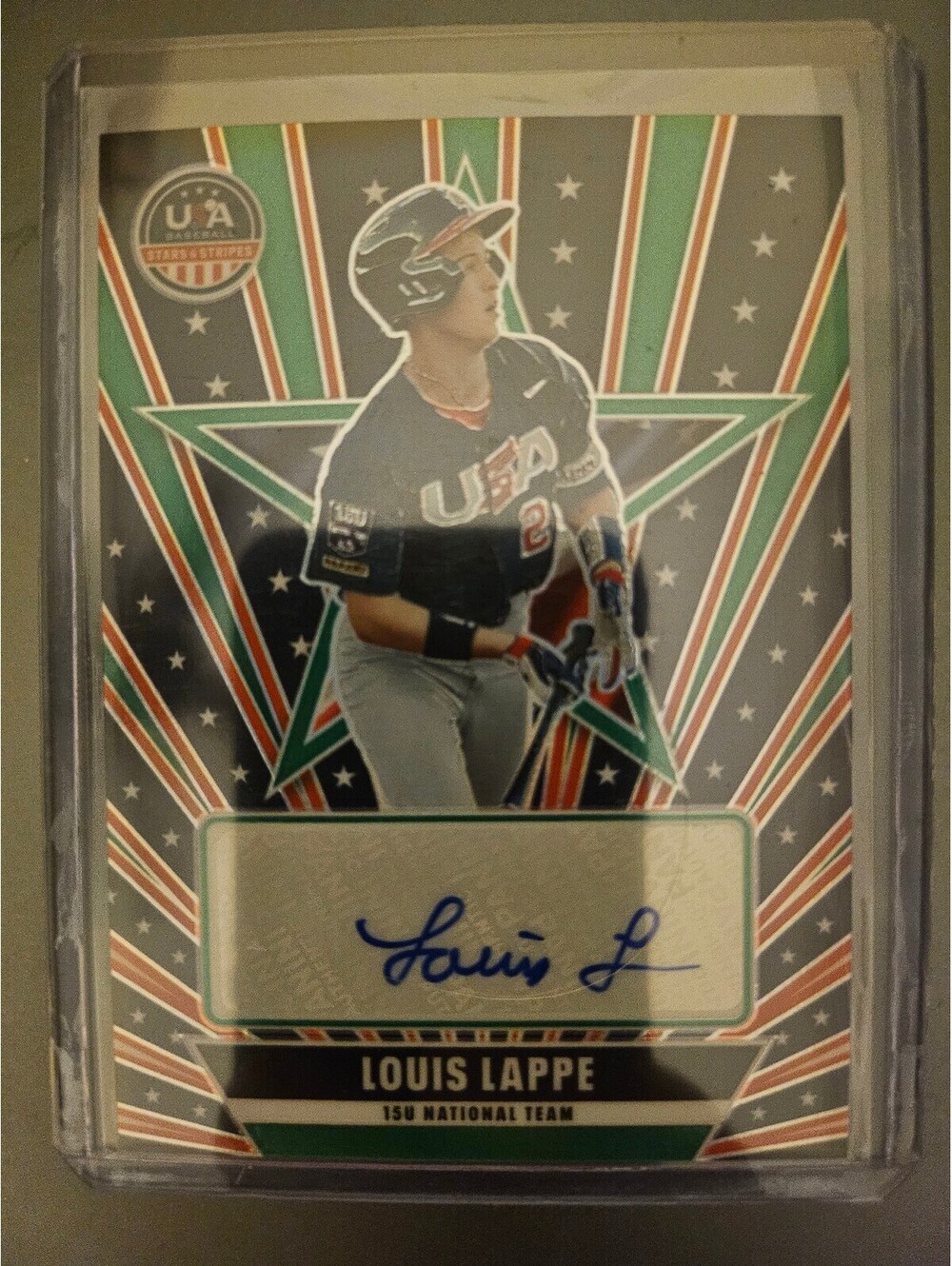 Louis Lappe #15 -2026 Panini Stars & Stripes Prizm USA National Team Signature